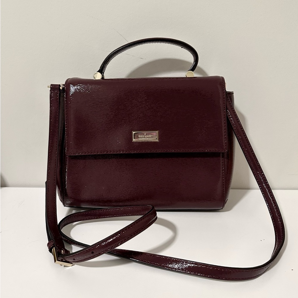 Kate Spade Maroon Satchel Crossbody Bag